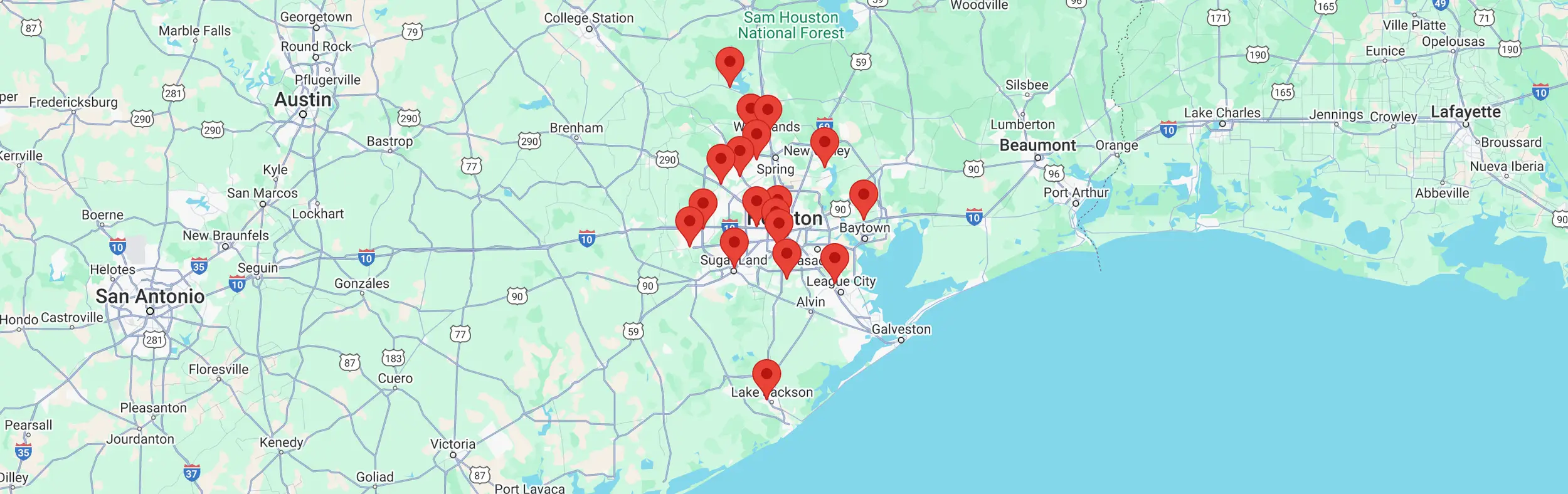 Houston-area Allergy & ENT Associates office locations