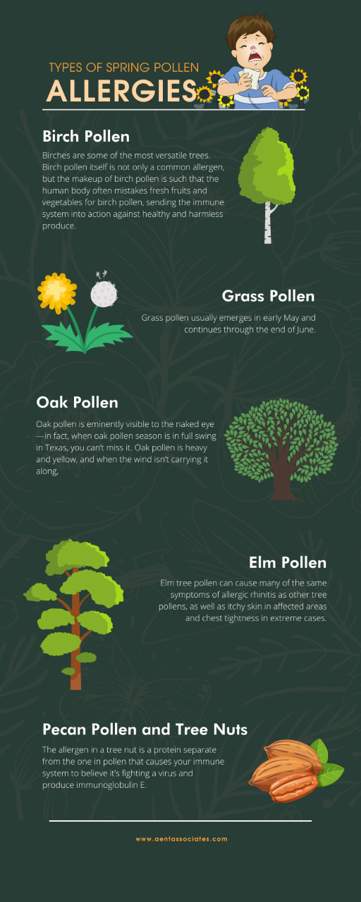 Types of Spring Pollen Allergies
